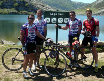 Juan Zamora junto a Miguel Ángel Navarro, Francisco Sánchez y Francisco Escudero (GRJ)
