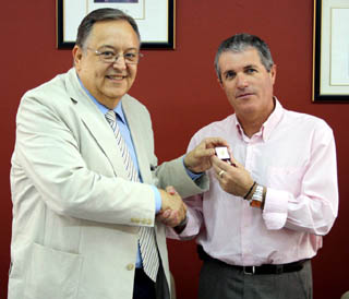 Eduardo Herrera junto a José Manuel Molina Maza (FAF)