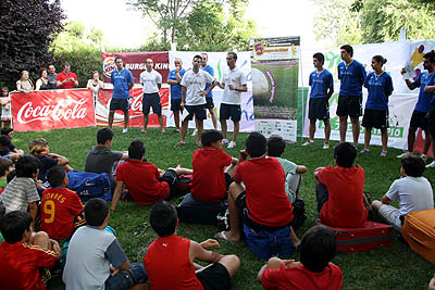 Un momento de la recepción de los participantes en el Campus (GRJ)