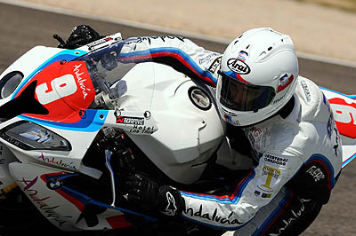 Álvaro Molina durante las pruebas en el circuito de Cartagena (PICMAN)
