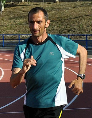 Alejandro Cambil en uno de sus entrenamientos