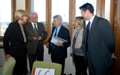 Un momento de la reunión del Consejo de Administración de Cetursa