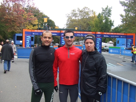 Rafa Vega en la maratón de Nueva York