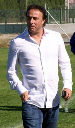 Quique Pina, en el trascurso de un entrenamiento