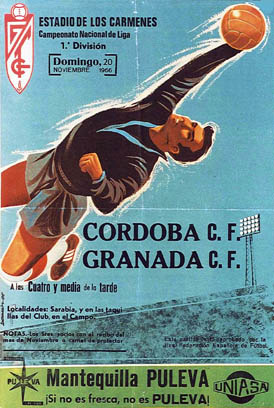 Cartel del Granada-Córdoba de 20-11-66 (JESÚS HURTADO)