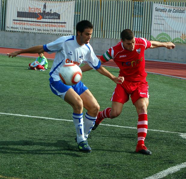 Darío Ruiz, autor del gol de la victoria lojeña (GRJ)