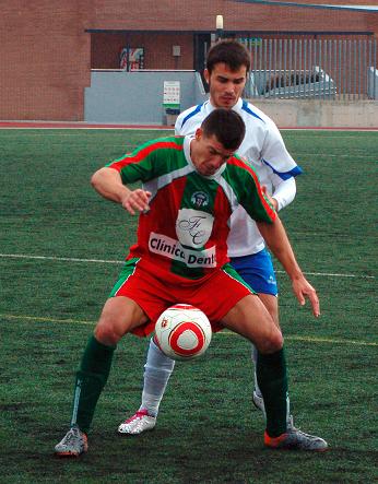Luis Enrique tras un contrario (CASTILLO)