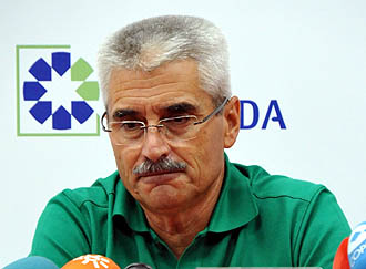 Fabri González, durante una rueda de prensa.