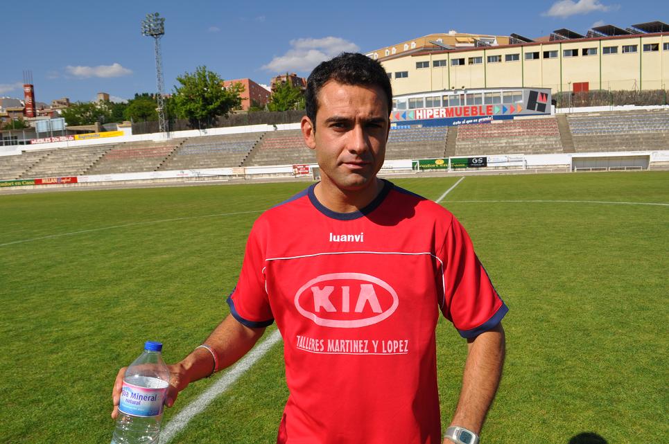 José Espejo en Úbeda antes de la eliminatoria de ascenso
