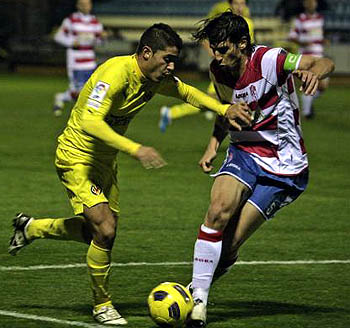 Mainz en tareas defensivas ante el Villarreal B (ROBERT MUÑOZ)