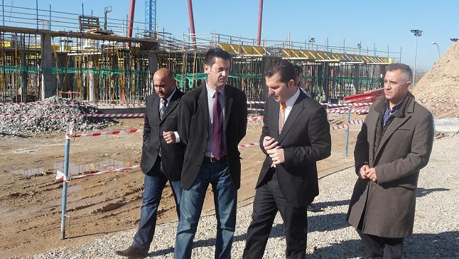 Visita a las obras del Centro Acuático
