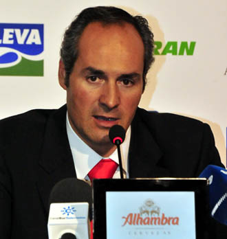Curro Segura durante la rueda de prensa (BALDOMERO)