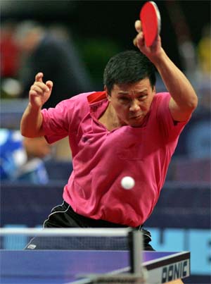 He Zhi Wen en plena competición