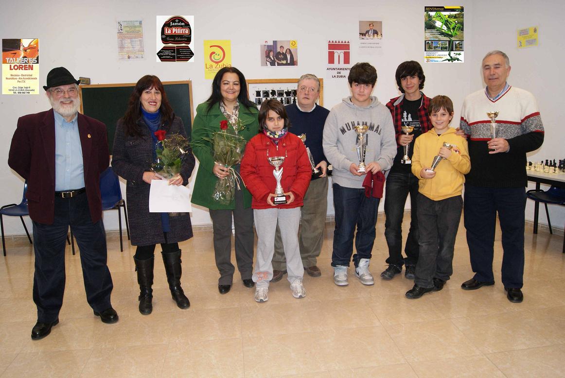 Los ganadores en la entrega de premios