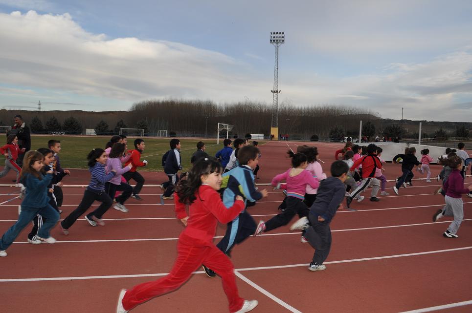Una de las sesiones del Cross Escolar