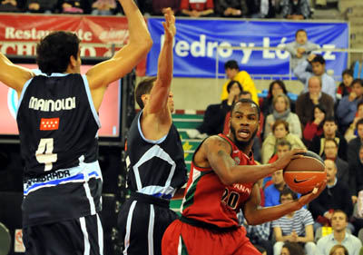 Owens en una acción del partido ante el Baloncesto Fuenlabrada (BALDOMERO)
