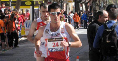 El atleta murciano Miguel Ángel López durante una prueba (ARCHIVO)