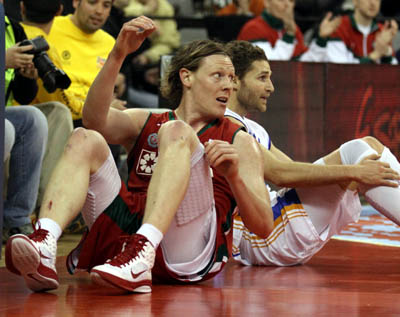 Coby Karl durante el encuentro en casa ante Menorca (PHOTO ACB)