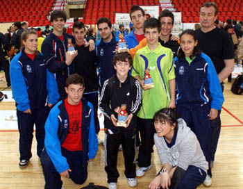 Los jugadores del Villa de la Zubia en el torneo estatal (GRJ)