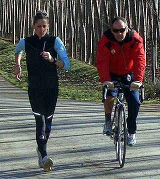 Ainhoa Pinedo durante un entrenamiento (GRJ)