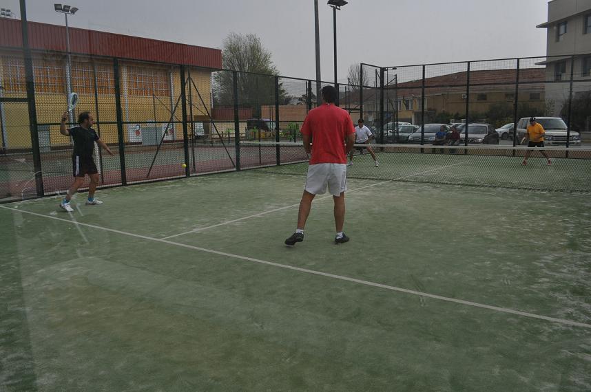 Un momento de uno de los partidos celebrado en el Polideportivo Municipal