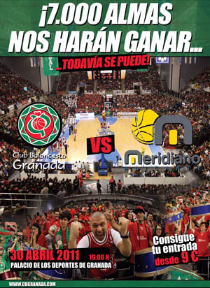 Cartel oficial para el partido ante el Meridiano Alicante (GRJ)