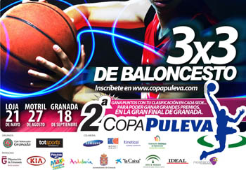 Cartel oficial de la II Copa Puleva de baloncesto (GRJ)
