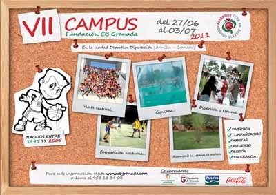 Cartel del VII Campus Baloncesto Fundación CB Granada (GRJ)