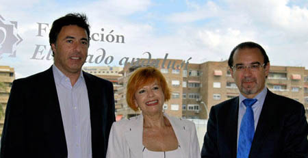 Quique Pina, Paca Pleguezuelos y Javier Jiménez, esta mañana en el Parque de las Ciencias (LAOPINIONDEGRANADA.ES) Quique Pina, Paca Pleguezuelos y Javier Jiménez, esta mañana en el Parque de las Ciencias (LAOPINIONDEGRANADA.ES)