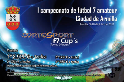 Cartel del Torneo de Fútbol 7 que acogerá la localidad de Armilla (GRJ)