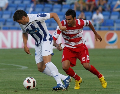 Juande, en el partido disputado frente al Recreativo de Huelva