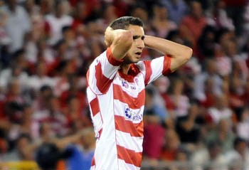 Geijo, que reapareción ante el Elche CF, lamenta una ocasión fallada (BALDO)