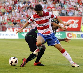 Siqueira durante el partido de ida en casa (BALDOMERO)