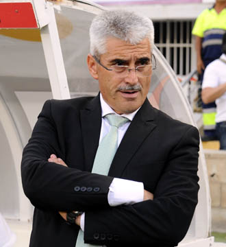 Fabri González antes de comenzar el partido en Elche (BALDO)