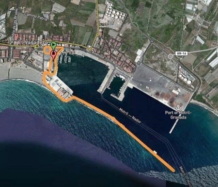 Recorrido de la Running Port (PUERTO DE MOTRIL) Recorrido de la Running Port (PUERTO DE MOTRIL)