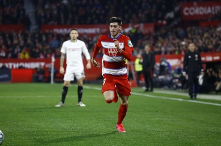 Carlos Neva estuvo mejor en ataque que en defensa (GRANADA CF) Carlos Neva estuvo mejor en ataque que en defensa (GRANADA CF)