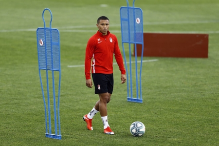 Machis durante un entrenamiento (LALIGA)