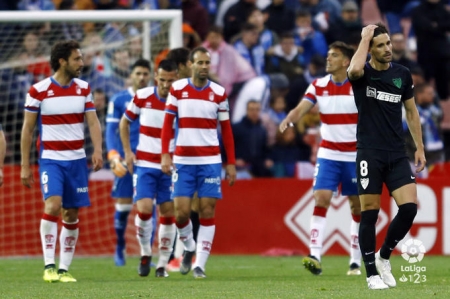 La última vez que Granada y Málaga se vieron las caras fue en abril de 2019 en Segunda (LA LIGA) La última vez que Granada y Málaga se vieron las caras fue en abril de 2019 en Segunda (LA LIGA)