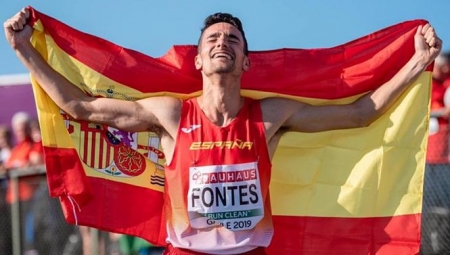 Ignacio Fontes tras proclamarse Campeón de Europa Sub 23 de 1500 METROS (@IGNACIOFONTES/ARCHIVO) Ignacio Fontes tras proclamarse Campeón de Europa Sub 23 de 1500 METROS (@IGNACIOFONTES/ARCHIVO)