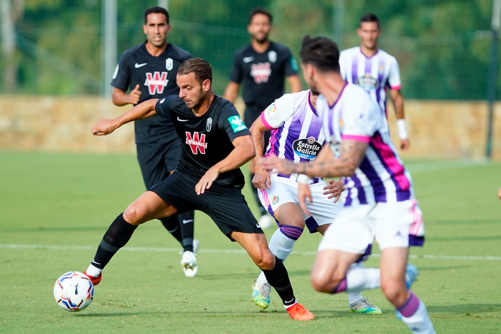 Roberto Soldado, durante el anterior amistoso ante el Valladolid (GCF)