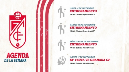 Planning del Granada CF de cara al choque en Albania (GCF)
