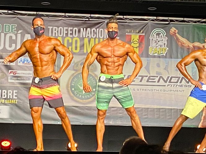  el culturista de Huétor Tájar Javier Ruiz durante el Campeonato de Andalucía celebrado este fin de semana en Marbella (AYTO. HUÉTOR TÁJAR)