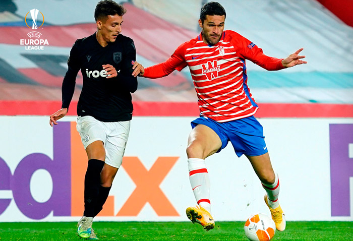 Jorge Molina salió al terreno de juego en la segunda mitad (GRANADA CF)