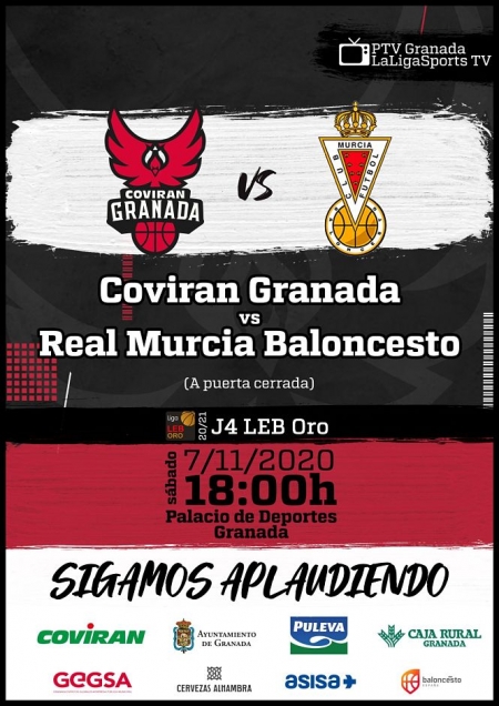 El Coviran Granada recibirá a Real Murcia (FUNDACIÓN CB GRANADA ( El Coviran Granada recibirá a Real Murcia (FUNDACIÓN CB GRANADA (