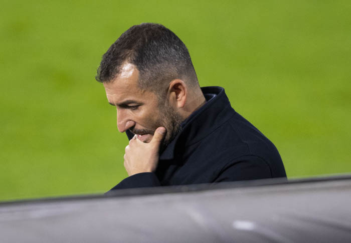 Diego Martínez, durante el encuentro en `Balaídos´ (LALIGA)