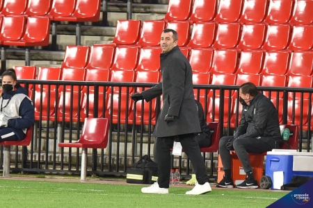 Diego Martínez, durante el último partido en casa ante el Celta (JOSÉ M. BALDOMERO)