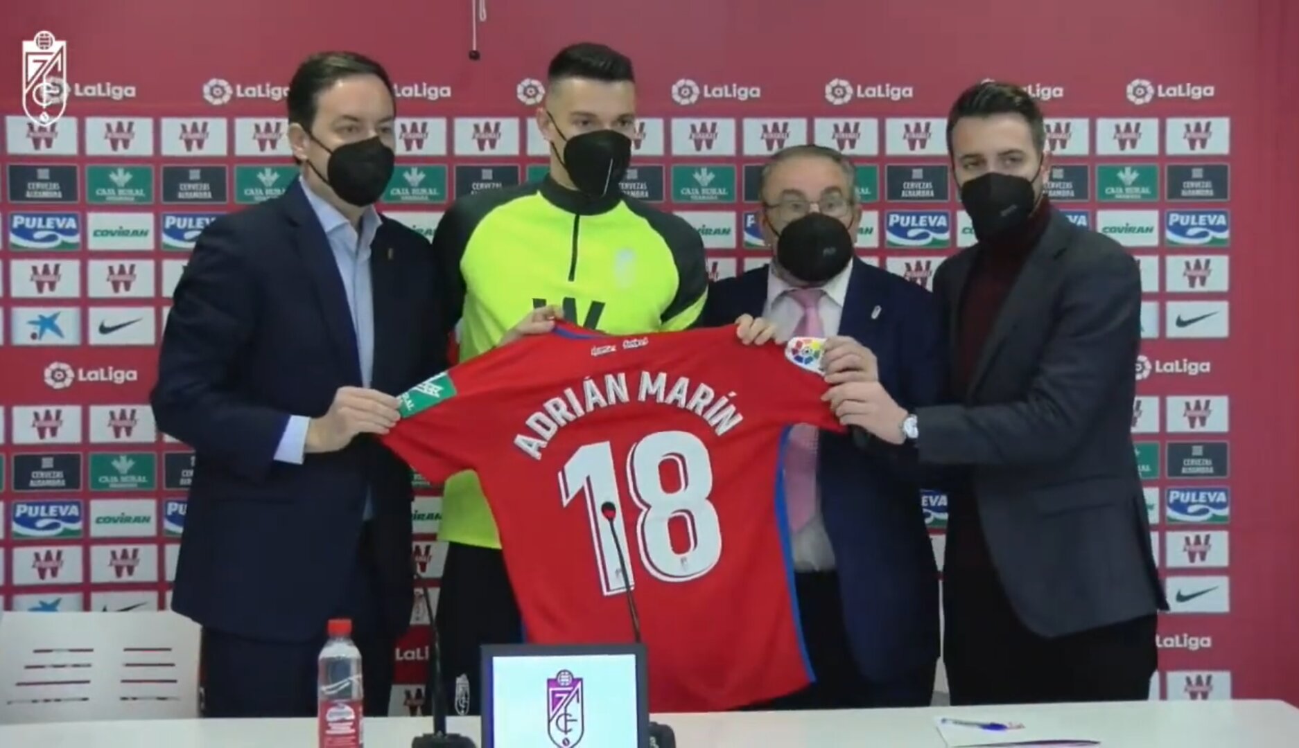 Adrián Marín lucirá el 18 en su camiseta (GCF TV)