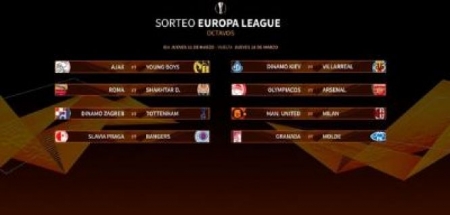 Emparejamientos de Octavos en la Europa League (UEFA) Emparejamientos de Octavos en la Europa League (UEFA)