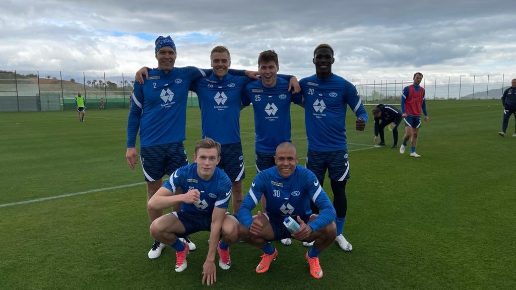 Imagen de uno de los últimos entrenamientos del Molde en Benidorm (MOLDE FK)