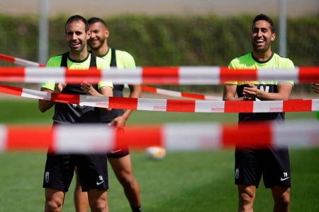 Imagen del entrenamiento de hoy en la Ciudad Deportiva (PEPE VILLOSLADA / GCF) Imagen del entrenamiento de hoy en la Ciudad Deportiva (PEPE VILLOSLADA / GCF)